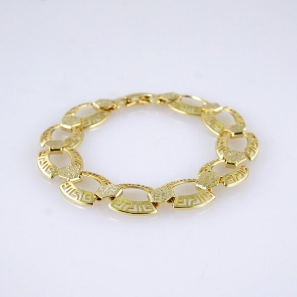 B1284 Bracelets Woman/ Pulseras Dama/ Plain/ 14K Real Color - Image 2