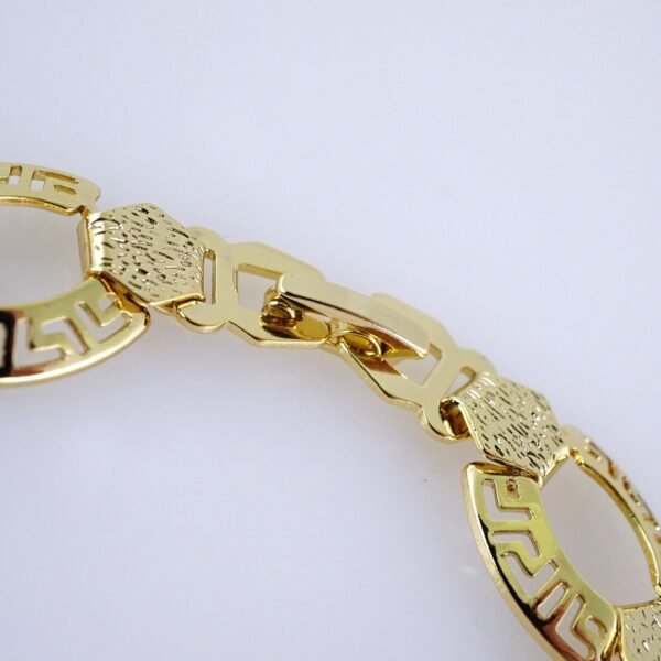 B1284 Bracelets Woman/ Pulseras Dama/ Plain/ 14K Real Color - Image 3