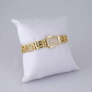 B1307 Bracelet - Pulseras/ Zircon Stone - 14K Real Color
