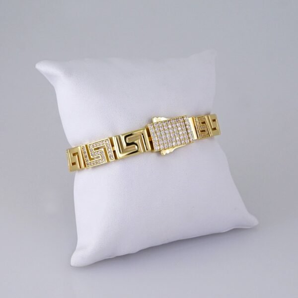 B1307 Bracelet - Pulseras/ Zircon Stone - 14K Real Color