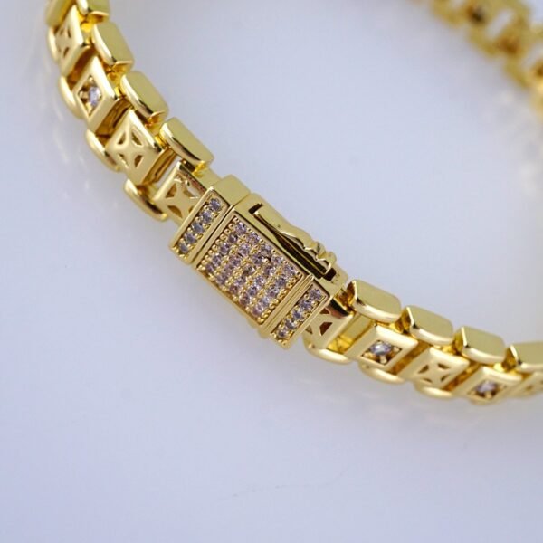 B1309 Bracelet - Pulseras/ Zircon Stone - 14K Real Color - Image 3