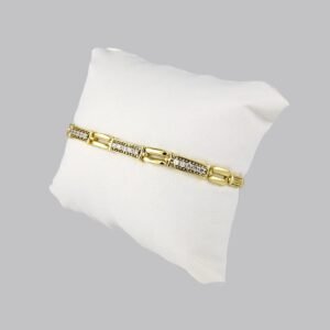 Bracelets Woman/ Pulseras Dama/  Zircon Stone/ 14K Real Color// B240