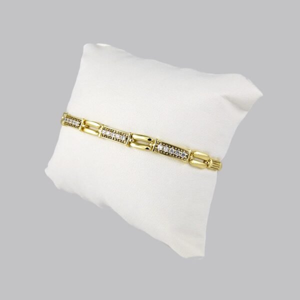 Bracelets Woman/ Pulseras Dama/  Zircon Stone/ 14K Real Color// B240