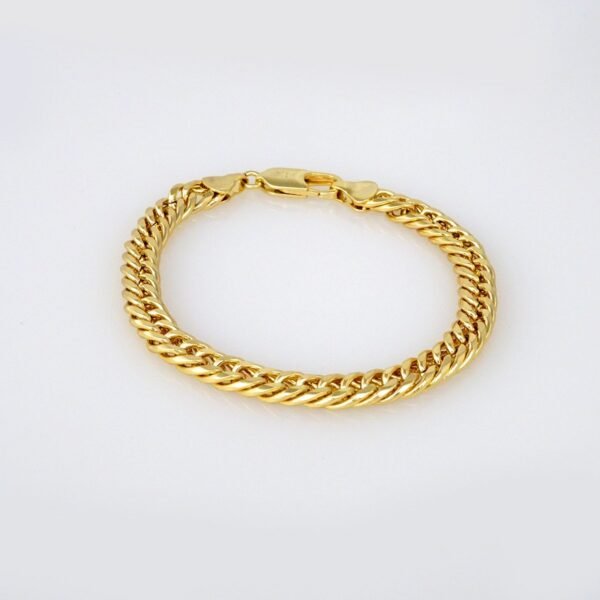 Bracelets Woman/ Pulseras Dama/  Plain/ 14K Real Color// B256 - Image 2