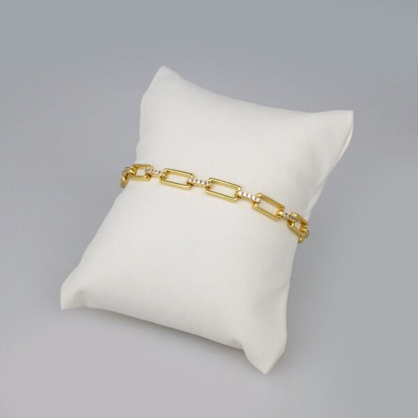 Bracelets Woman/ Pulseras Dama/  Zircon Stone/ 14K Real Color// B257