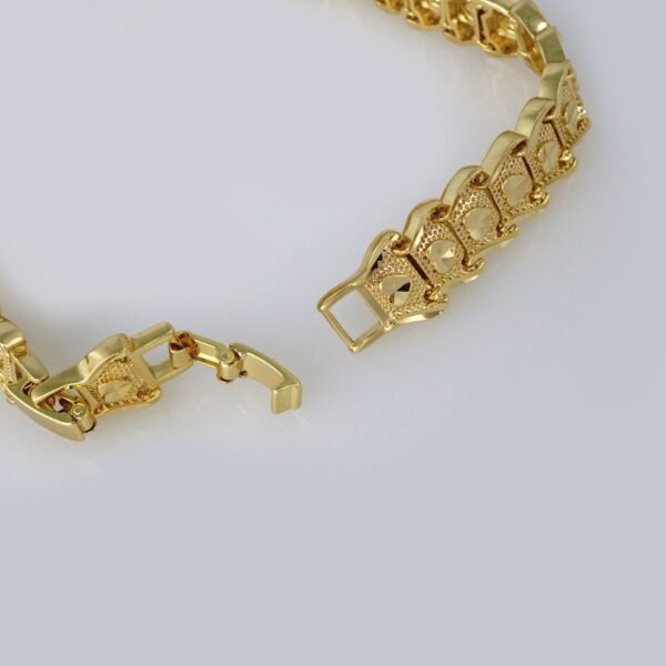 Bracelets Woman/ Pulseras Dama/  Plain/ 14K Real Color// B261 - Image 3