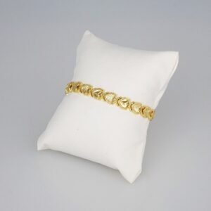 Bracelets Woman/ Pulseras Dama/  Zircon Stone/  14K Real Color// B279