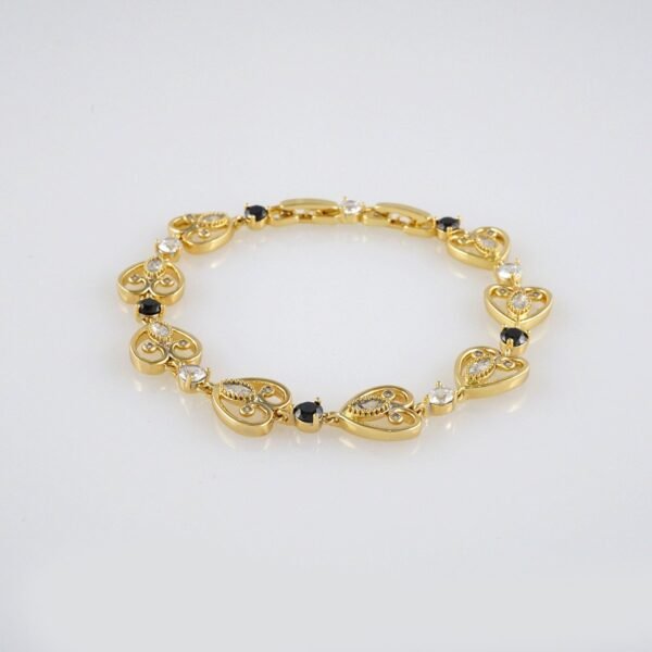 Bracelets Woman/ Manillas Mujer/ 14K Real Color/Zircon Stone// B281 - Image 2