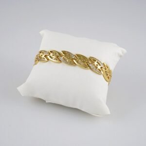 Bracelets Woman/ Manillas Mujer/  14K Real Color/ Zircon Stone// B283