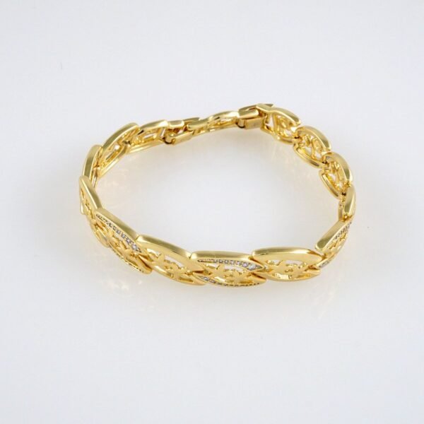 Bracelets Woman/ Manillas Mujer/  14K Real Color/ Zircon Stone// B283 - Image 2