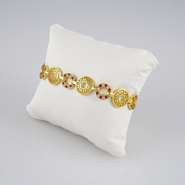 Bracelets Woman/ Manillas Mujer/  14K Real Color/ Zircon Stone// B284