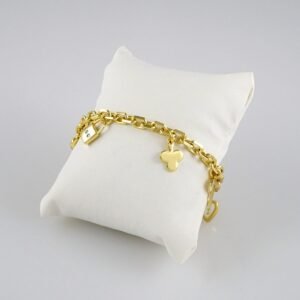 Bracelets Woman/ Manillas Mujer/  14K Real Color/ Zircon Stone// B285