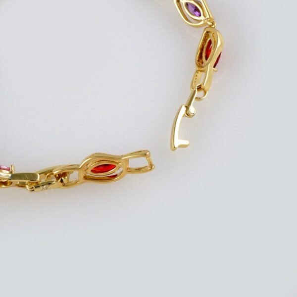 Bracelets Woman/ Pulseras Dama/  Zircon Stone/  14K Real Color// B286 - Image 3