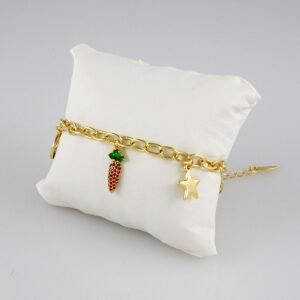 Bracelets Woman/ Pulseras Dama/  Zircon Stone/  14K Real Color// B289