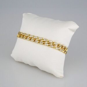 Bracelets Woman/ Pulseras Dama/  Zircon Stone/  14K Real Color// B294