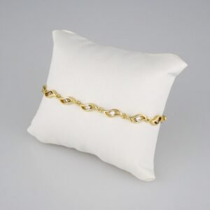 Bracelets Woman/ Pulseras Dama/  Zircon Stone/  14K Real Color// B296
