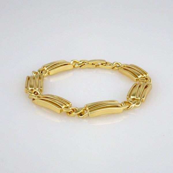 Bracelets Woman/ Pulseras Dama/  Plain/  14K Real Color// B302 - Image 2
