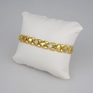 Bracelets Woman/ Pulseras Dama/  Zircon Stone/  14K Real Color// B304