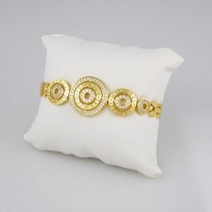Bracelets Woman/ Pulseras Dama/  Zircon Stone/  14K Real Color// B309