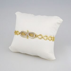 Bracelets Woman/ Pulseras Dama/  Zircon Stone/  14K Real Color// B310