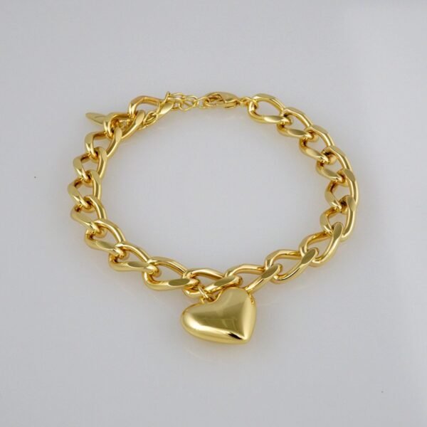Bracelets Woman/ Pulseras Dama/  Plain/  14K Real Color// B311 - Image 2