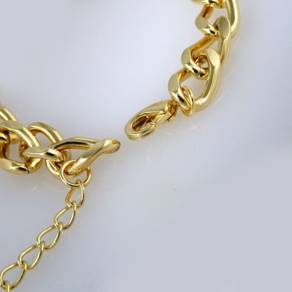 Bracelets Woman/ Pulseras Dama/  Plain/  14K Real Color// B311 - Image 3