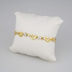 Bracelets Woman/ Pulseras Dama/  Zircon Stone/  14K Real Color// B313