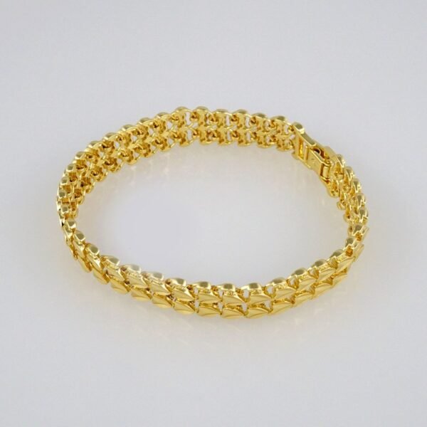 Bracelets Woman/ Pulseras Dama/  Plain/  14K Real Color// B314 - Image 2