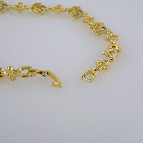 Bracelets Woman/ Manillas Mujer/ 14K Real Color/Zircon Stone// B321 - Image 3