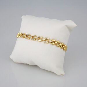 Bracelets Woman/ Pulseras Dama/  Zircon Stone/  14K Real Color// B340
