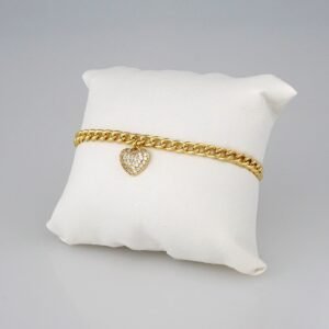Bracelets Woman/ Pulseras Dama/  Zircon Stone/  14K Real Color// B344
