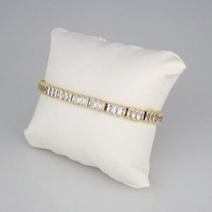 Bracelets Woman/ Pulseras Dama/  Zircon Stone/  14K Real Color// B361
