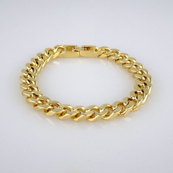Bracelets Woman/ Pulseras Dama/  Plain/  14K Real Color// B362 - Image 2