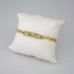 Bracelets Woman/ Manillas Mujer/ 14K Real Color/Zircon Stone// B367