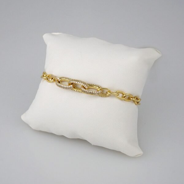 Bracelets Woman/ Manillas Mujer/ 14K Real Color/Zircon Stone// B367