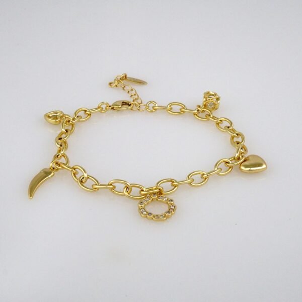 Bracelets Woman/ Manillas Mujer/  14K Real Color/  Zircon Stone// B372 - Image 2