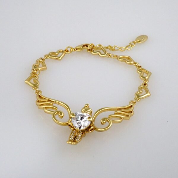 Bracelets Woman/ Manillas Mujer/  14K Real Color/  Zircon Stone// B373 - Image 2