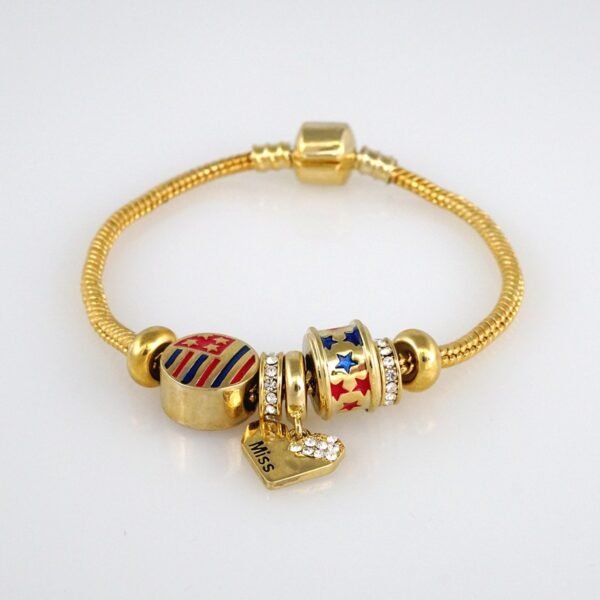 Women Bracelets/ Pulseras Dama/ Zircon Stone/ 14K Real Color// B376 - Image 2