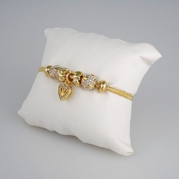 Women Bracelets/ Pulseras Dama/ Zircon Stone/14K Real Color// B377