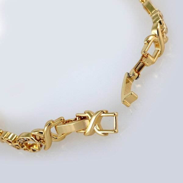 Women Bracelets/ Pulseras Dama/ Zircon Stone/ 14K Real Color// B378 - Image 3