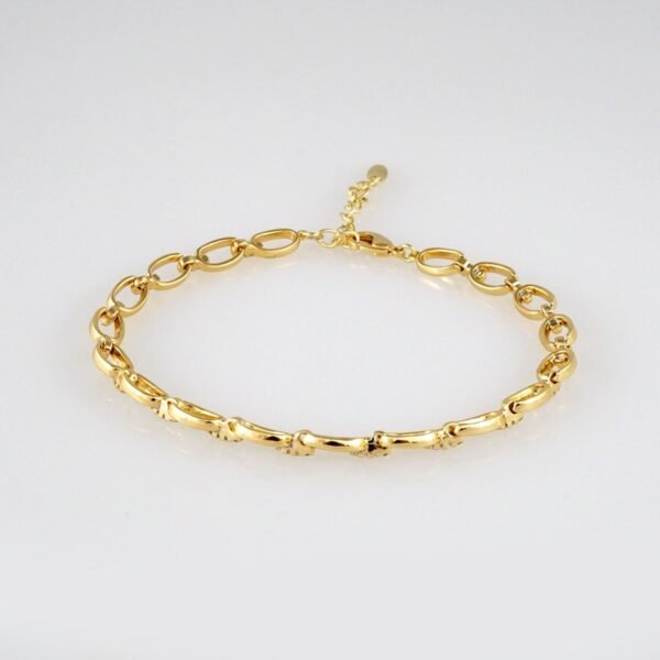 Bracelets Woman/ Manillas Mujer/ 14K Real Color/Zircon Stone// B384 - Image 2