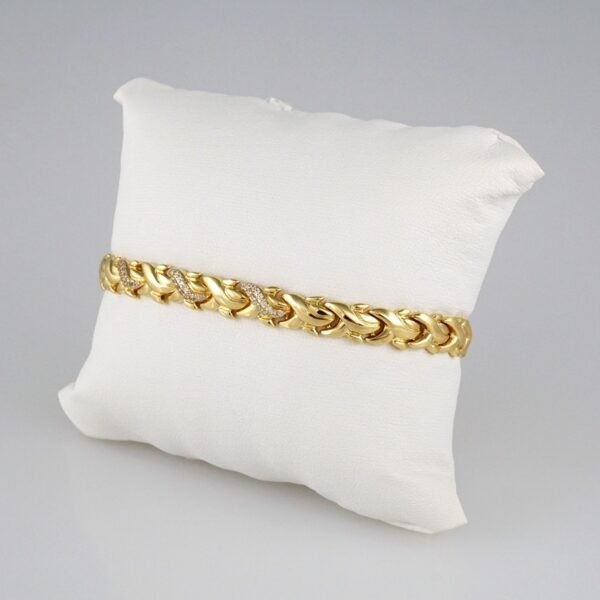 Bracelets Woman/ Manillas Mujer/  14K Real Color/  Zircon Stone// B385