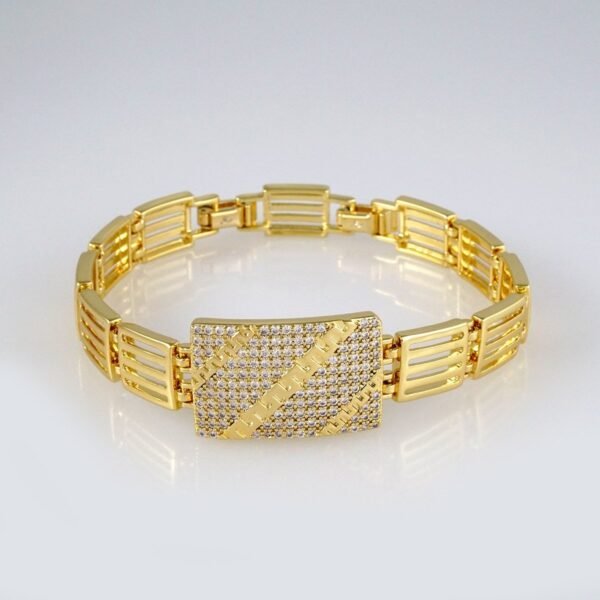 Bracelets Woman/ Manillas Mujer/ 14K Real Color/Zircon Stone// B391