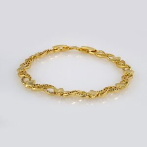 Bracelets Woman/ Manillas Mujer/ 14K Real Color/Zircon Stone// B401