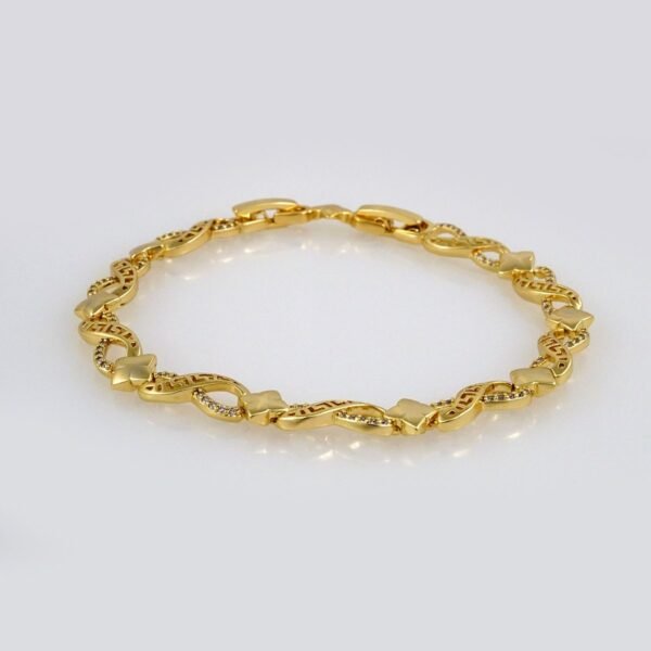 Bracelets Woman/ Manillas Mujer/ 14K Real Color/Zircon Stone// B401