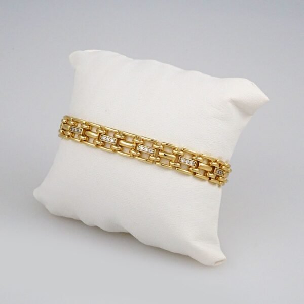 Bracelets Woman/ Manillas Mujer/  14K Real Color/  Zircon Stone// B403 - Image 2