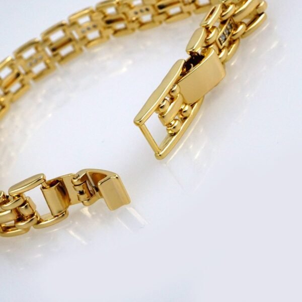 Bracelets Woman/ Manillas Mujer/  14K Real Color/  Zircon Stone// B403 - Image 3