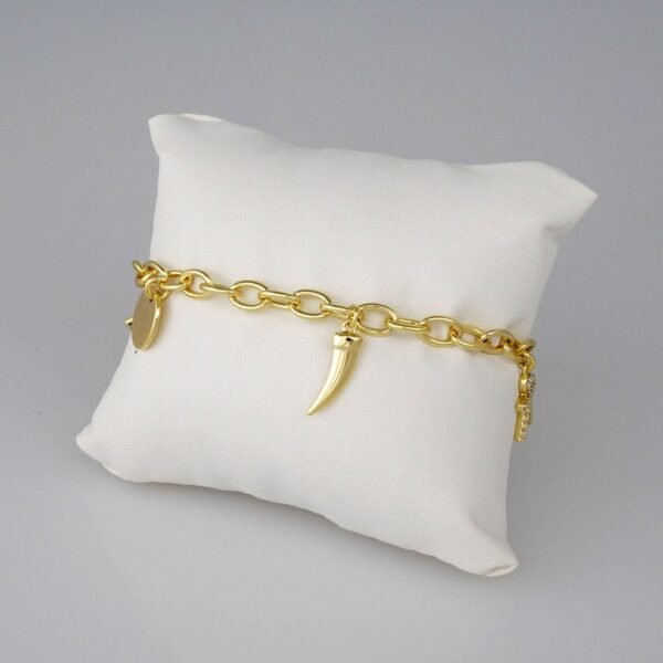 Bracelets Woman/ Manillas Mujer/  14K Real Color/  Zircon Stone// B405 - Image 2