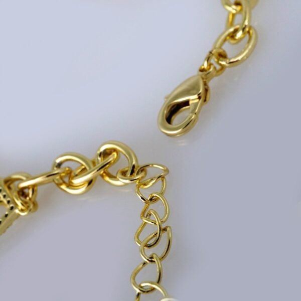Bracelets Woman/ Manillas Mujer/  14K Real Color/  Zircon Stone// B405 - Image 3