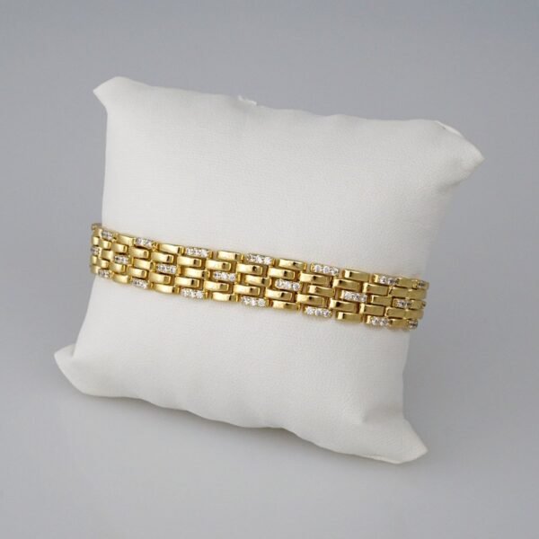 Bracelets Woman/ Manillas Mujer/  14K Real Color/  Zircon Stone// B406 - Image 2